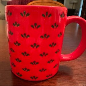 Red Patterned Mug